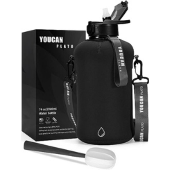 Youcan Half Gallon Water Bottle with Sleeve